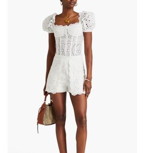 CHARO RUIZ IBIZA
Alida broderie anglaise cotton-blend shorts